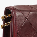 Chanel Mini Flap Bag Burgundy Quilted Lambskin With 24K Gold-Plated Hardware