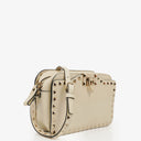 Valentino Garavani Cream Rockstud Camera Crossbody Bag