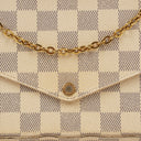 Louis Vuitton Felicie Pochette Damier Azur Canvas Bag