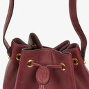 Sac Escarcelle Must De Cartier en cuir bordeaux