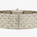 Chanel Stainless Steel 19mm Quilted Matelasse Acier Quartz Watch Black