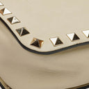 Valentino Garavani Cream Rockstud Camera Crossbody Bag
