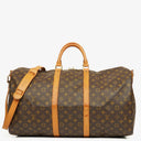 Louis Vuitton Keepall 55 & Bandoulière Monogram Canvas Travel Bag