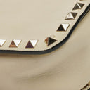 Valentino Garavani Cream Rockstud Camera Crossbody Bag