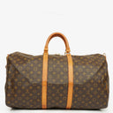 Louis Vuitton Keepall 55 & Bandoulière Monogram Canvas Travel Bag