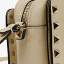 Valentino Garavani Cream Rockstud Camera Crossbody Bag