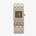 Chanel Stainless Steel 19mm Quilted Matelasse Acier Quartz Watch Black