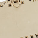 Valentino Garavani Cream Rockstud Camera Crossbody Bag