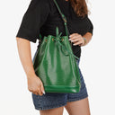 Louis Vuitton Noe Grande GM Green EPI Leather Shoulder Bag
