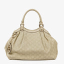 Gucci Guccissima Neutral Leather Sukey Hobo Bag