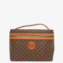 Celine Brown Macadam Vanity Handbag