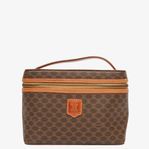 Celine Brown Macadam Vanity Handbag