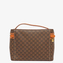 Celine Brown Macadam Vanity Handbag