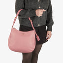 Prada Saffiano Pink Leather Shoulder Bag
