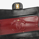 Chanel Vintage Medium Classic Double Flap Bag Black Quilted Leather &nbsp;24K Gold-Plated Hardware