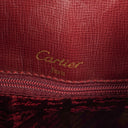 Sac Escarcelle Must De Cartier en cuir bordeaux