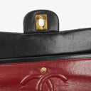 Chanel Vintage Medium Classic Double Flap Bag Black Quilted Leather &nbsp;24K Gold-Plated Hardware