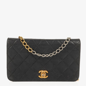 Chanel Classic Full Flap Bag Black Quilted Lambskin