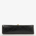 Chanel Vintage Medium Classic Double Flap Bag Black Quilted Leather &nbsp;24K Gold-Plated Hardware