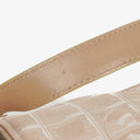 Chanel Beige Nylon CC Logo Travel Line Canvas Vanity Bag