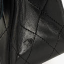 Chanel Vintage Medium Classic Double Flap Bag Black Quilted Leather &nbsp;24K Gold-Plated Hardware