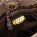 Miu Miu Vitello Grey Satchel Bag