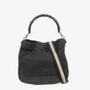 Gucci GG Monogram Canvas Bamboo Top Handle Bag