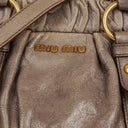 Miu Miu Vitello Grey Satchel Bag