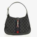Balenciaga x Gucci Black/Grey Canvas/Leather The Hacker Project 1961 Small Jackie Bag