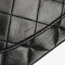 Chanel Vintage Medium Classic Double Flap Bag Black Quilted Leather &nbsp;24K Gold-Plated Hardware