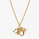 Christian Dior Dior Letters Metal Necklace
