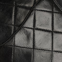Chanel Vintage Medium Classic Double Flap Bag Black Quilted Leather &nbsp;24K Gold-Plated Hardware