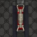 Balenciaga x Gucci Black/Grey Canvas/Leather The Hacker Project 1961 Small Jackie Bag
