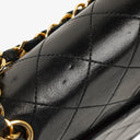 Chanel Vintage Medium Classic Double Flap Bag Black Quilted Leather &nbsp;24K Gold-Plated Hardware