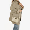 Valentino Garavani Cream Rockstud Camera Crossbody Bag