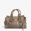 Miu Miu Vitello Grey Satchel Bag