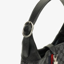 Balenciaga x Gucci Black/Grey Canvas/Leather The Hacker Project 1961 Small Jackie Bag