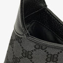 Balenciaga x Gucci Black/Grey Canvas/Leather The Hacker Project 1961 Small Jackie Bag