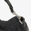 Gucci GG Monogram Canvas Bamboo Top Handle Bag