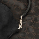 Gucci GG Monogram Canvas Bamboo Top Handle Bag