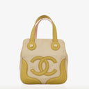 Chanel Vintage Canvas Marshmallow CC Tote