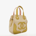 Chanel Vintage Canvas Marshmallow CC Tote