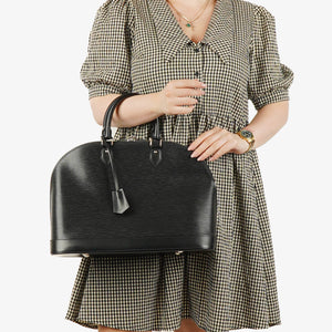 Louis Vuitton Alma GM EPI Leather Black Bag