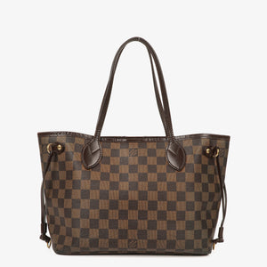 Louis Vuitton Neverfull PM Damier Ebene Canvas Tote Bag