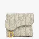 Christian Dior Oblique Saddle Lotus Wallet