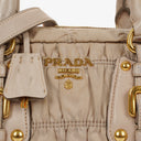 Prada Tessuto Gaufre Beige Shoulder Bag