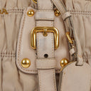 Prada Tessuto Gaufre Beige Shoulder Bag