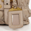 Prada Tessuto Gaufre Beige Shoulder Bag
