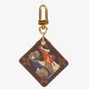 Louis Vuitton Limited Edition Monogram Canvas Illustre Orange Groom Key Holder and Bag Charm