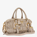 Prada Tessuto Gaufre Beige Shoulder Bag